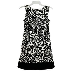 Dressbarn Womens Animal Print Tank Dress with Pockets size 8